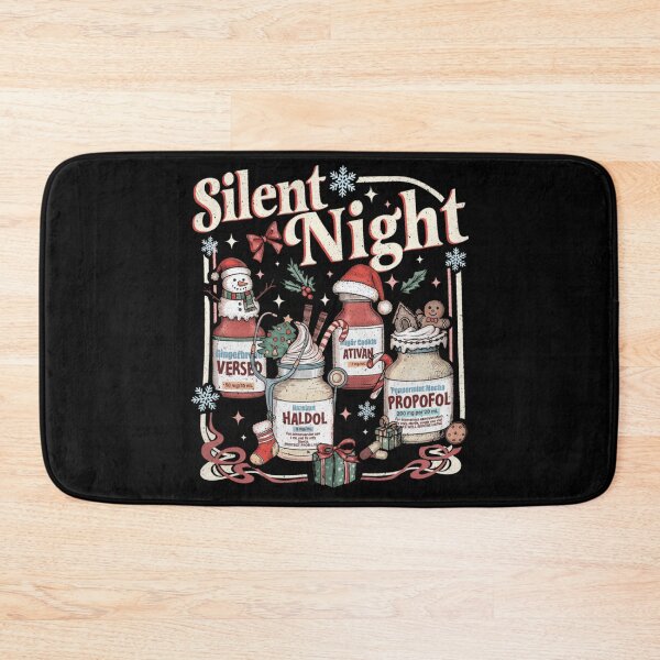Item preview, Silent Night Christmas Medication Ugly Sweater Funny Nurse Doctor designed and sold by Nannythenimfa.