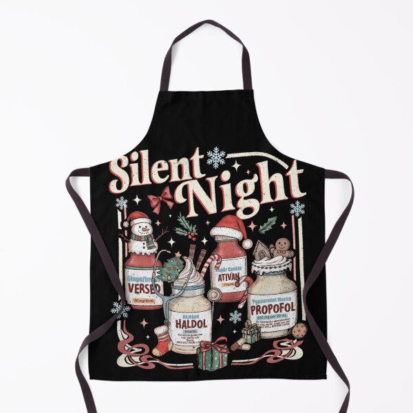 Item preview, Silent Night Christmas Medication Ugly Sweater Funny Nurse Doctor designed and sold by Nannythenimfa.