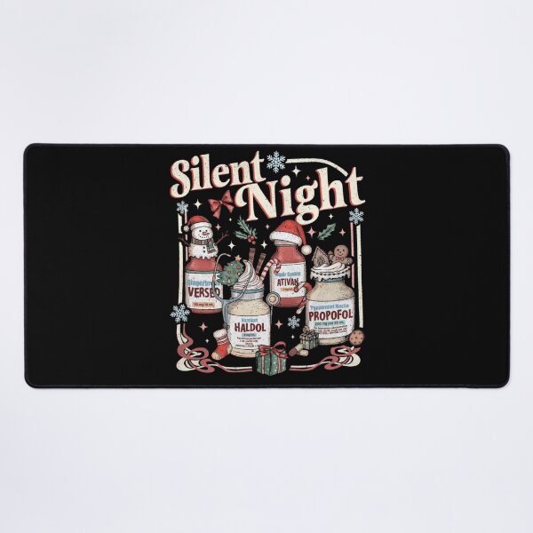 Item preview, Silent Night Christmas Medication Ugly Sweater Funny Nurse Doctor designed and sold by Nannythenimfa.