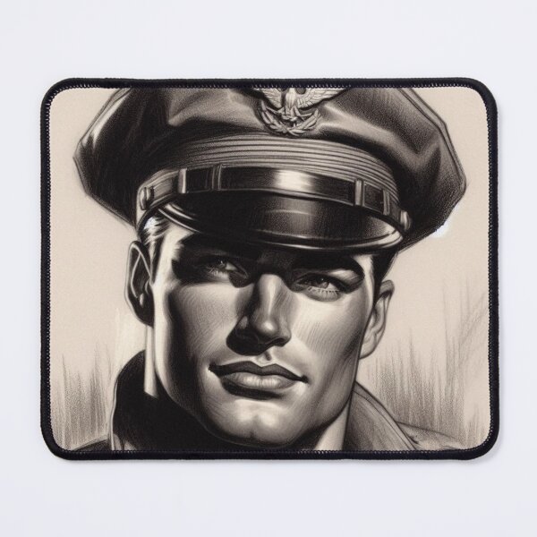 Item preview, Limited Edition Maverick: Leather Lust Gay Leather Wallart Military Daddy Graphic Design designed and sold by ItsAKinkThing.