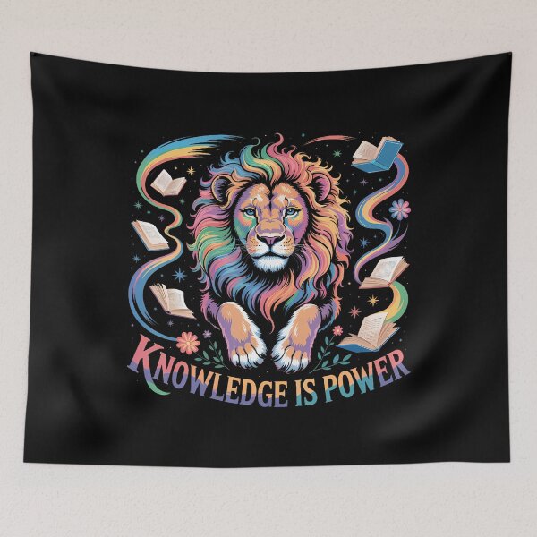 Item preview, Knowledge Is Power Lion Reading designed and sold by EstherDiane.