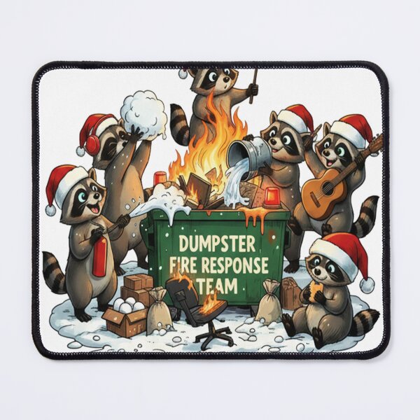 Item preview, Dumpster Fire Response Team Racoon designed and sold by Sapocheart.