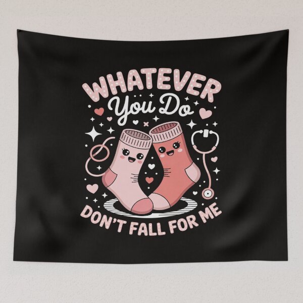 Item preview, Valentine Whatever You Do Don't Fall For Me RN PCT CNA Nurse designed and sold by silladive.