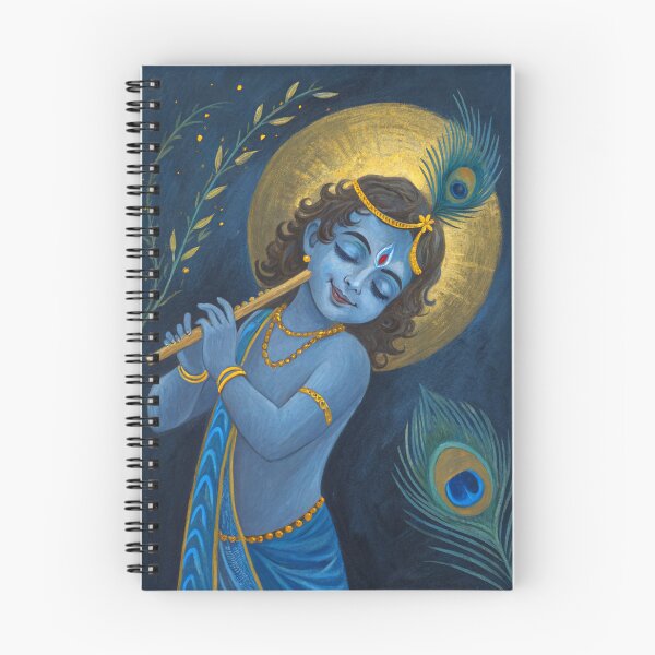 Item preview, Little Krishna Impasto Impressionist Painting – Textured Dark Theme Art designed and sold by Art of Instine.