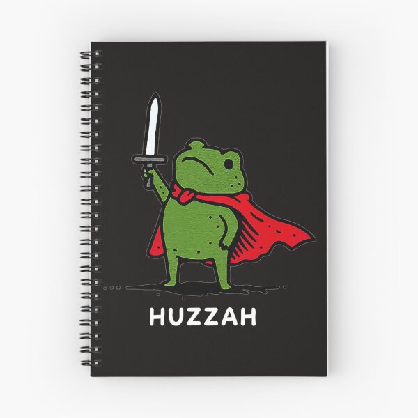 Item preview, Huzzah Frog Knight Funny Sword Meme Quote designed and sold by JanetPer1.
