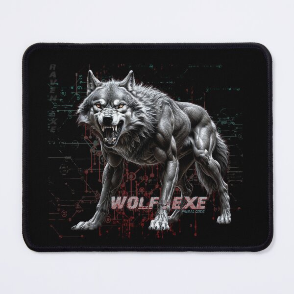 Item preview, WOLF.EXE – Primal Code, Digital Wolf from a Disrupted System designed and sold by CrisMor-Art.