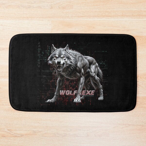 Item preview, WOLF.EXE – Primal Code, Digital Wolf from a Disrupted System designed and sold by CrisMor-Art.
