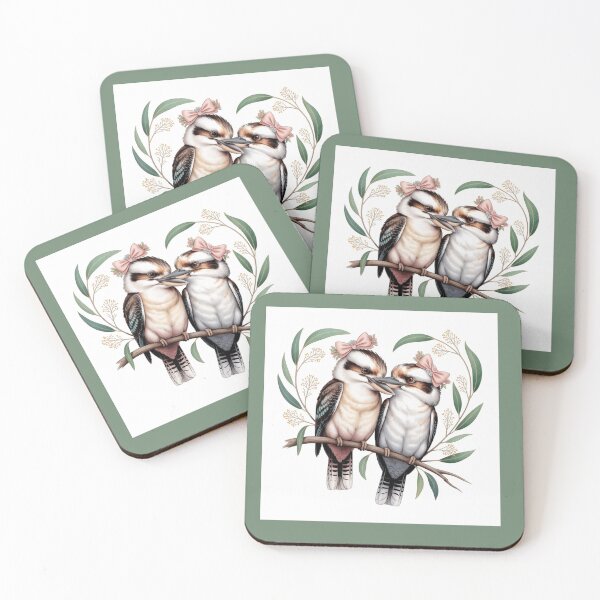 Item preview, Australian Kookaburra Valentine Love Heart - Australian Valentine Women designed and sold by Wennebabs.