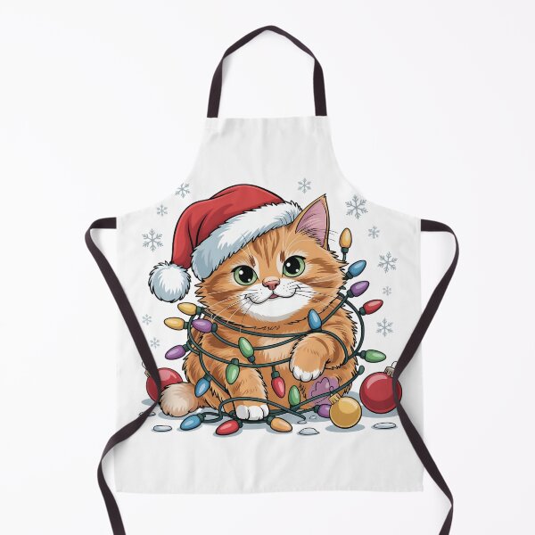 Item preview, Cute Christmas Cat with Lights designed and sold by SoulenCify.