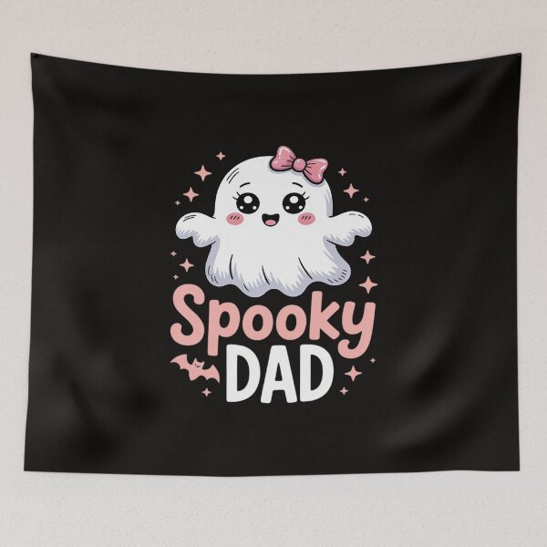 Item preview, Spooky Dad Family Cute Pink White Ghost Boo Halloween designed and sold by silladive.