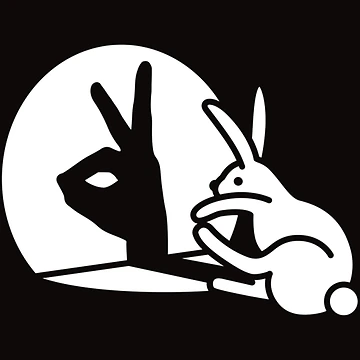 Artwork thumbnail, Funny Rabbit Shadow Hand Shadow by JanetPer1