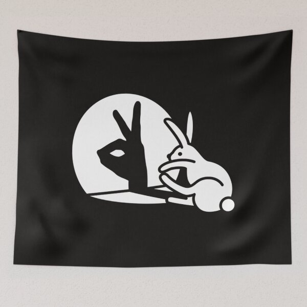 Item preview, Funny Rabbit Shadow Hand Shadow designed and sold by JanetPer1.