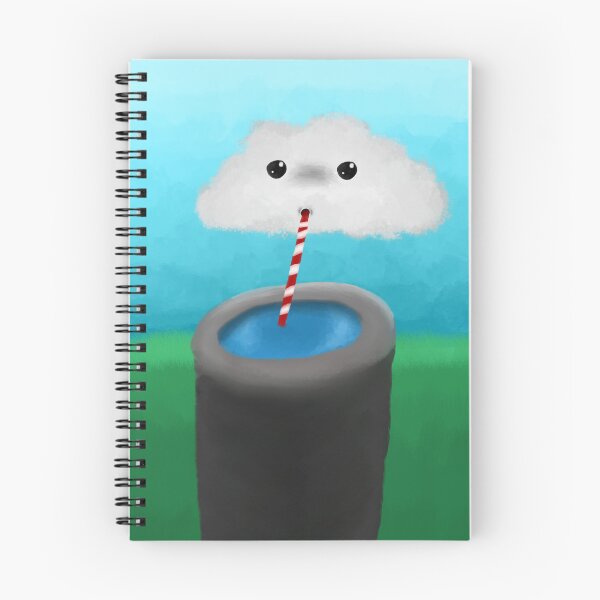 Item preview, Cute Cloud Sipping Water With Straw designed and sold by BnutPutterArts.