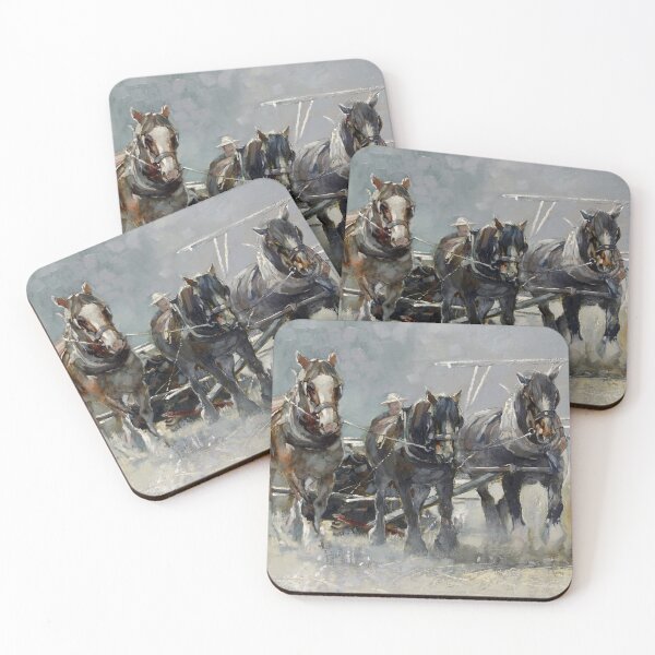 Item preview, Heavy Horses - Wheat Harvest designed and sold by Pieter Zaadstra Studio.