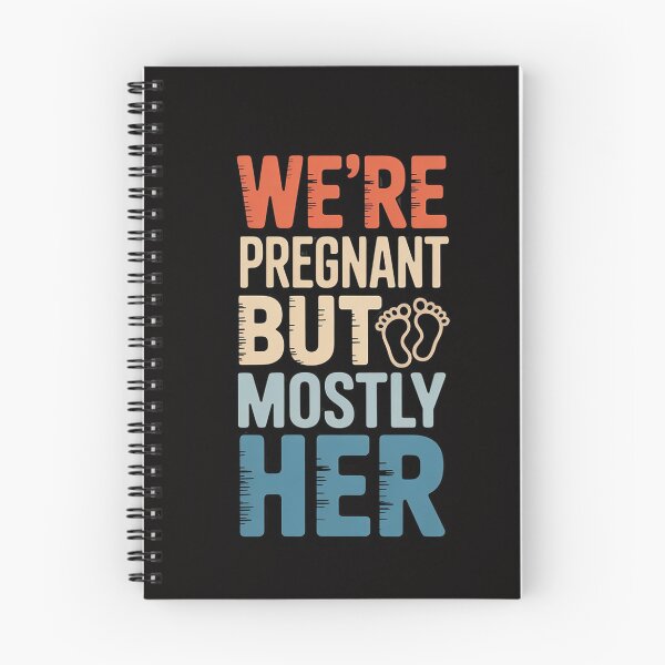 Item preview, We're Pregnant But Mostly Her, Couple Pregnancy Announcement designed and sold by BotboutiquePre.
