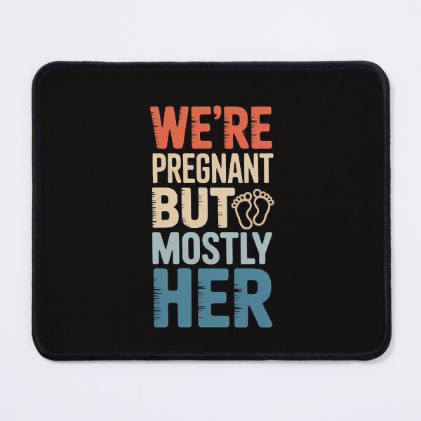 Item preview, We're Pregnant But Mostly Her, Couple Pregnancy Announcement designed and sold by BotboutiquePre.