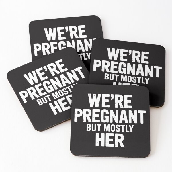 Item preview, We're Pregnant But Mostly Her Pregnancy Announcement designed and sold by BotboutiquePre.