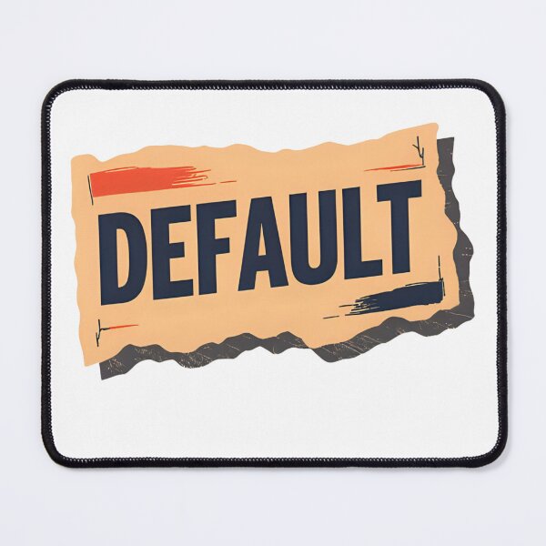 Item preview, Default Label Stamp With Distressed Edge On Black Background – Vintage, Bold Typography designed and sold by KanDa-Shop.