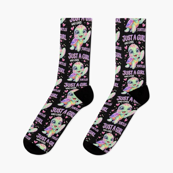 Item preview, Sea Reptile Turtle Lovers Just A Girl Who Loves Turtles Kids designed and sold by EstherDiane.