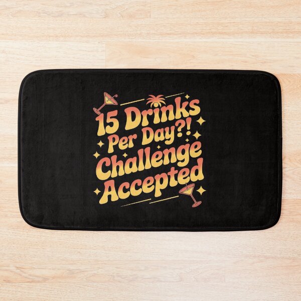 Item preview, The Vacation Station Drink Package Challenge Accepted Black designed and sold by BotboutiquePre.