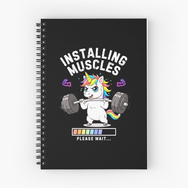 Item preview, Installing Muscles Please Wait, Gym Motivational, Fitness Quote Tee designed and sold by Teetreasure2.