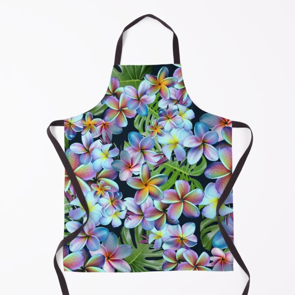 Item preview, Rainbow Plumeria Dark designed and sold by MoodyMuseArt.