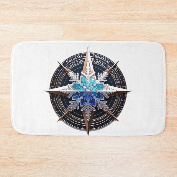 Item preview, Vibrant Snowflake T-Shirt, Compass Metallic Art, Geometric Icy Winter Christmas Gift designed and sold by YMLux.