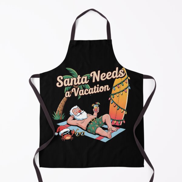 Item preview, Santa on Vacation Retro Christmas Art designed and sold by SoulenCify.
