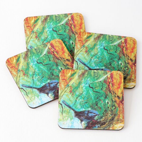 Item preview, Blue Wren Impressionism designed and sold by Pieter Zaadstra Studio.