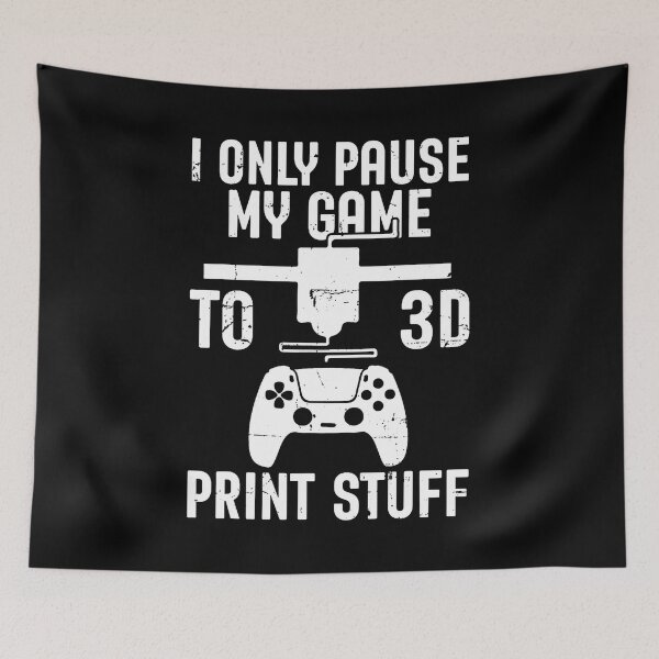 Item preview, I Only Pause My Game Funny Pla Filament 3D Printing Lovers designed and sold by FloraVenita.
