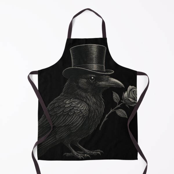 Item preview, Victorian Gentleman Raven with Rose – Gothic Romantic Crow – Dark Elegant Aesthetic designed and sold by Mouraludia.