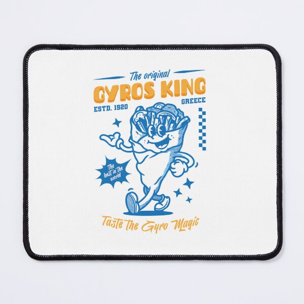 Item preview, Greek Gyros Retro Mascot designed and sold by MelissaDutche8.