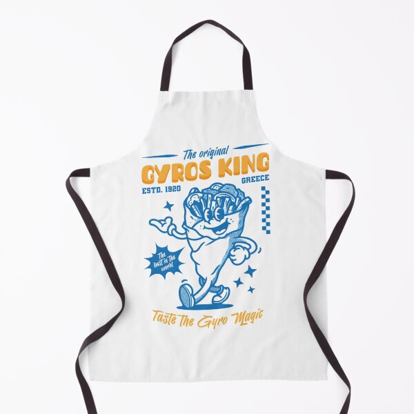 Item preview, Greek Gyros Retro Mascot designed and sold by MelissaDutche8.