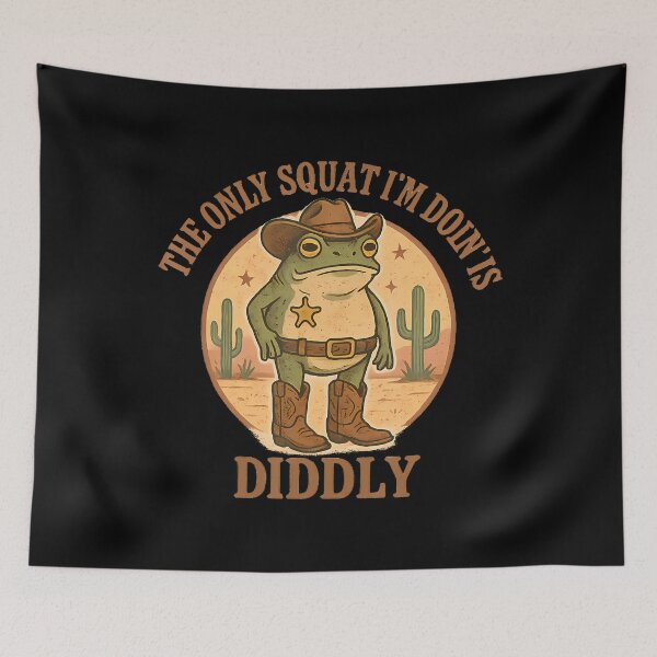 Item preview, Funny Cowboy Frog Sheriff Lazy Western Workout Humor designed and sold by DesireeAngela1.