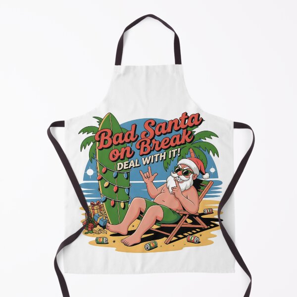 Item preview, Bad Santa on Break – Tropical Christmas Art designed and sold by SoulenCify.