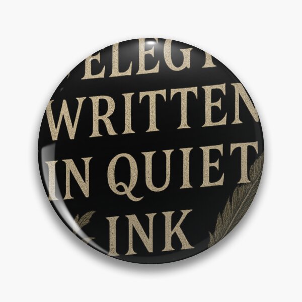 Artikelvorschau, „Elegie in stiller Tinte“ – Zitat aus Dark Academia – Gotische Literaturästhetik entworfen und verkauft von Mouraludia.