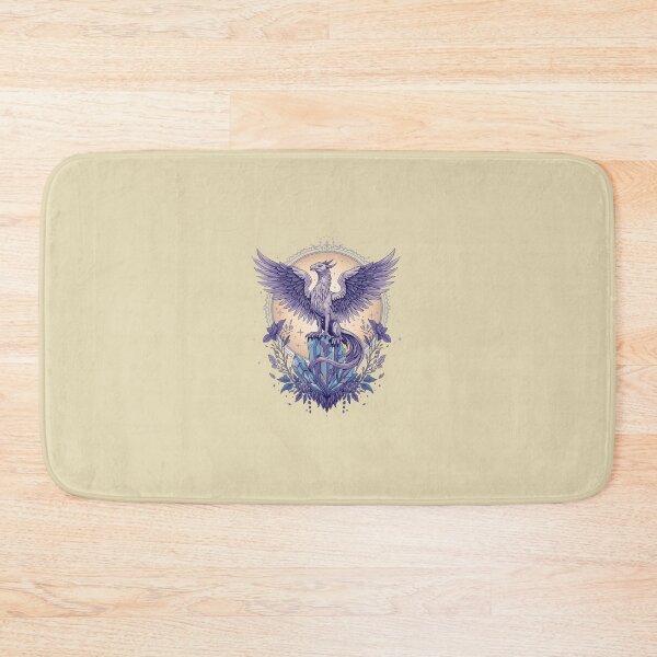 Item preview, Ethereal Purple Griffin on Crystal: Mystical Bird of Prey Fantasy Art with Celestial Frame, Gothic Aesthetic designed and sold by HimBoo.