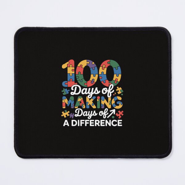 Item preview, 100 Days of Making Difference 100th Day of School Autism Kid designed and sold by margaridroso.
