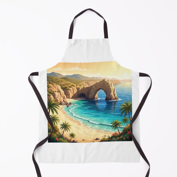 Item preview, El Arco Cabo San Lucas Tropical Cartoon Style Illustration designed and sold by harmandragon04.