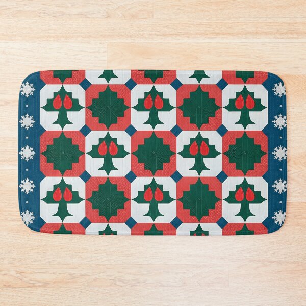Item preview, Crochet Granny Square Christmas Throw Blanket & Pillow Set - Festive Red & Green Tree Pattern designed and sold by ZyxDes.