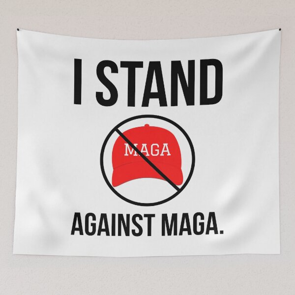 Item preview, I stand against MAGA.  designed and sold by Rachel the Artist .