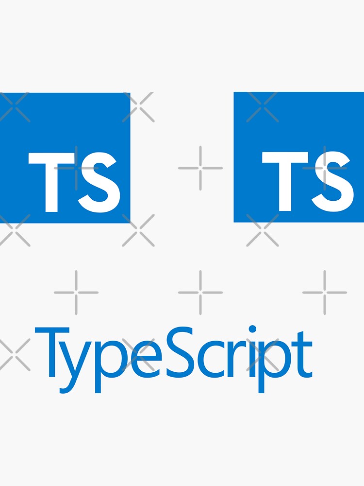 Thumbnail 3 of 3, Sticker, typescript set designed and sold by yourgeekside.