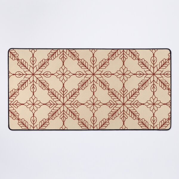 Item preview, Elegant Red Lacework Snowflake Christmas Throw Blanket & Pillow Set - Cream Winter Pattern designed and sold by ZyxDes.