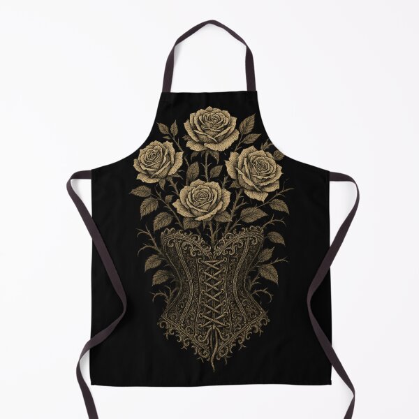 Item preview, Victorian Gold Roses Corset – Baroque Gothic Romantic Floral – Dark Academia Aesthetic designed and sold by Mouraludia.