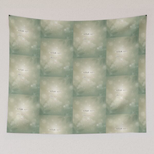 Item preview, Allah Sees the Unseen Effort – Islamic Faith & Ikhlas Quote Design designed and sold by BlessedStudio31.
