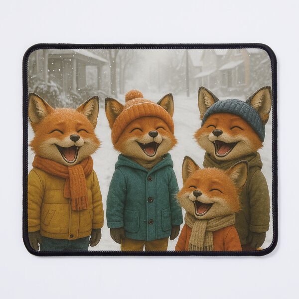 Item preview, The Fuchs family is looking forward to winter. designed and sold by Mauswohn.