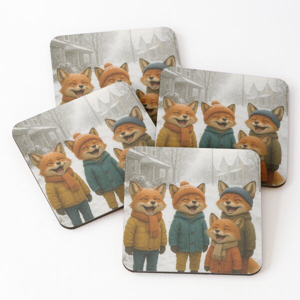 Item preview, The Fuchs family is looking forward to winter. designed and sold by Mauswohn.
