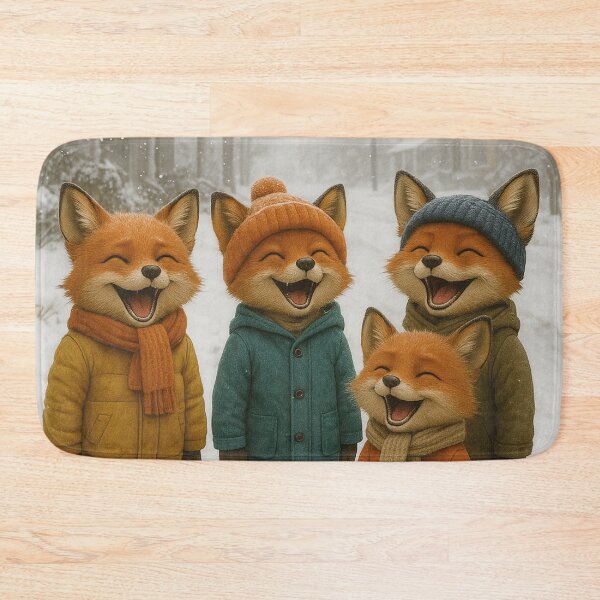 Item preview, The Fuchs family is looking forward to winter. designed and sold by Mauswohn.