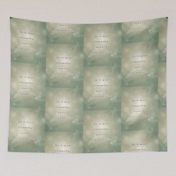 Item preview, Do It With Sincerity, Even If No One Sees – Soft Islamic Reminder Art designed and sold by BlessedStudio31.