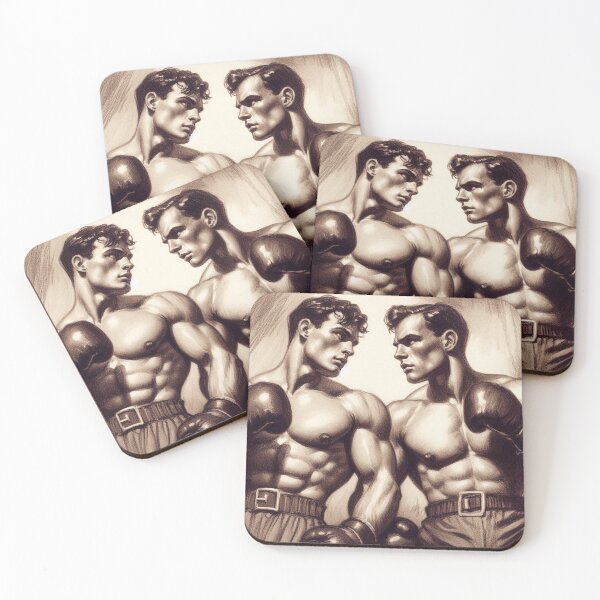 Item preview, 1940s San Francisco Knock Out Tom of Finland Tribute Gay Pride Graphic Design designed and sold by ItsAKinkThing.